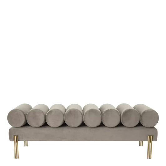 Designer bench gold legs