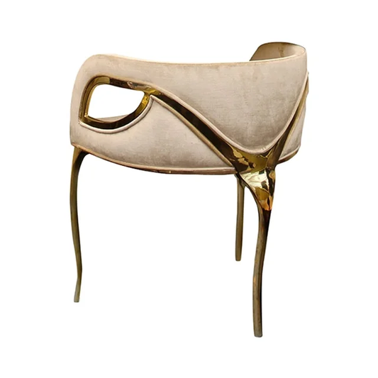 luxury chairs gold beige