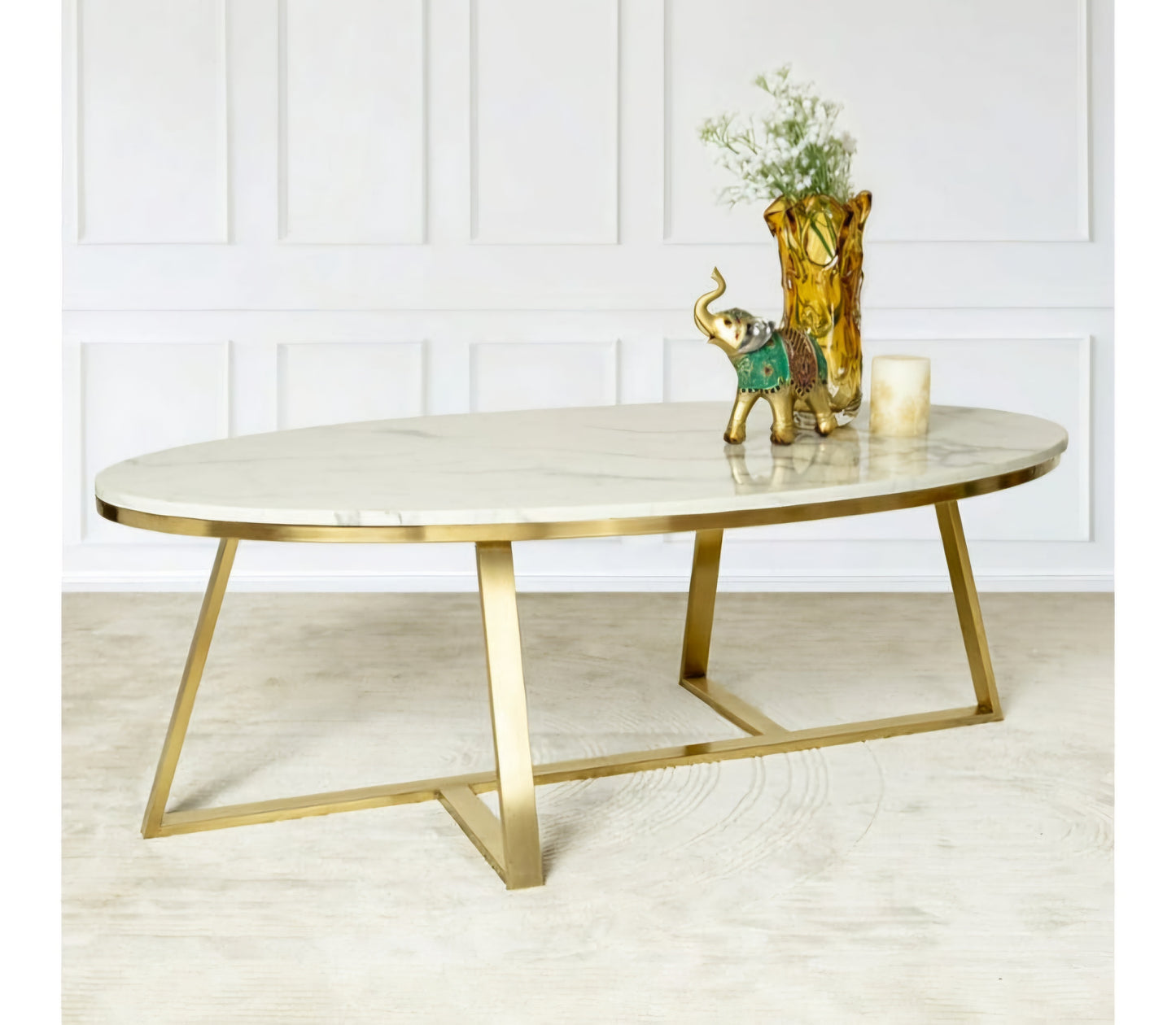Gold marble coffee table