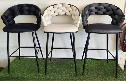 Black frame bar chairs