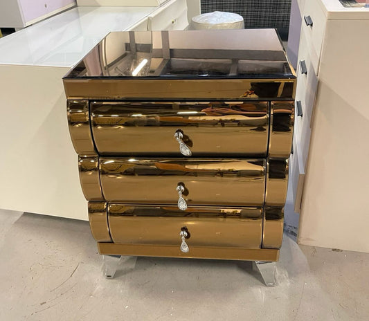 Rose Gold Mirrored Pedestal