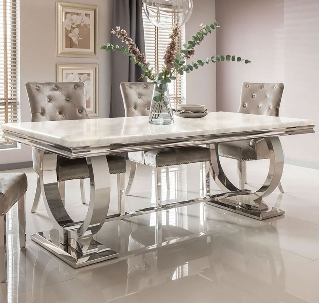 Estafani Seater Marble Dining Table – Posh Spaces
