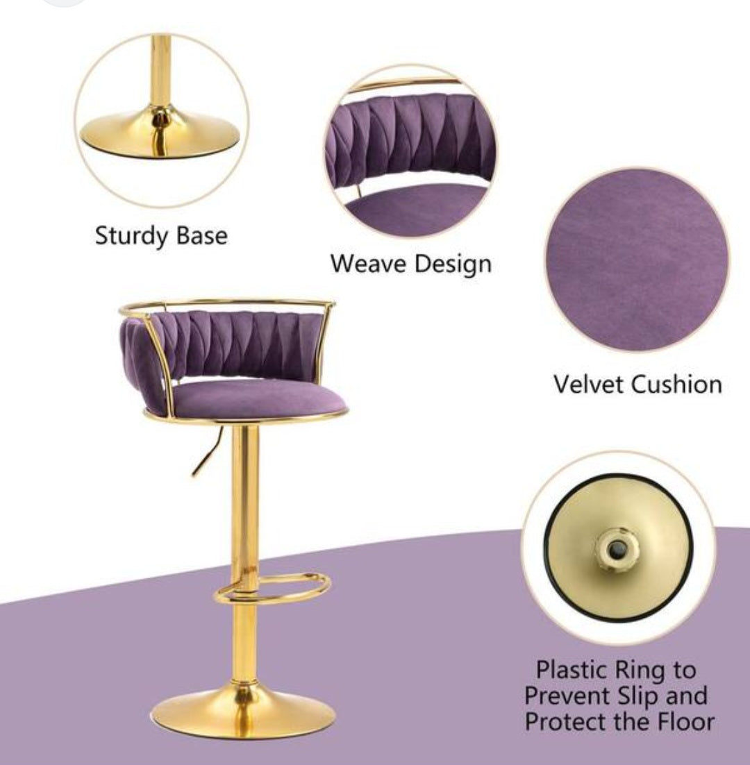 Gold Ophelia Bar Chair