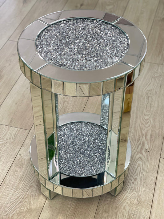 crushed diamond side tables