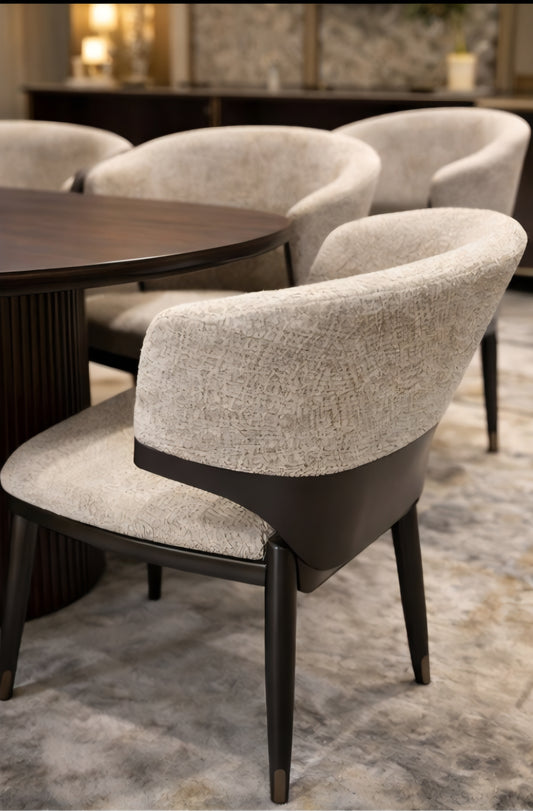 Fabric dining chairs