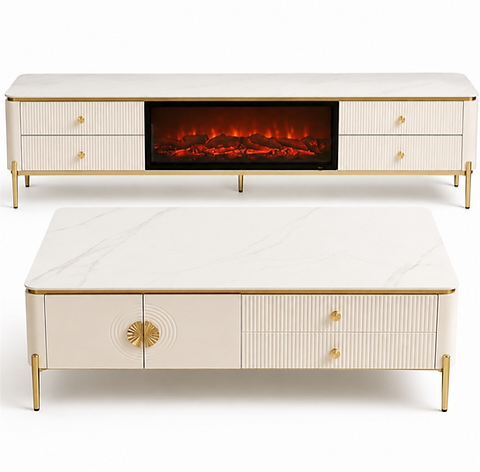 Tuscany Fireplace Plasma Stand