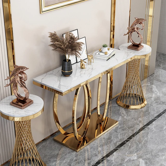 Gold server console table