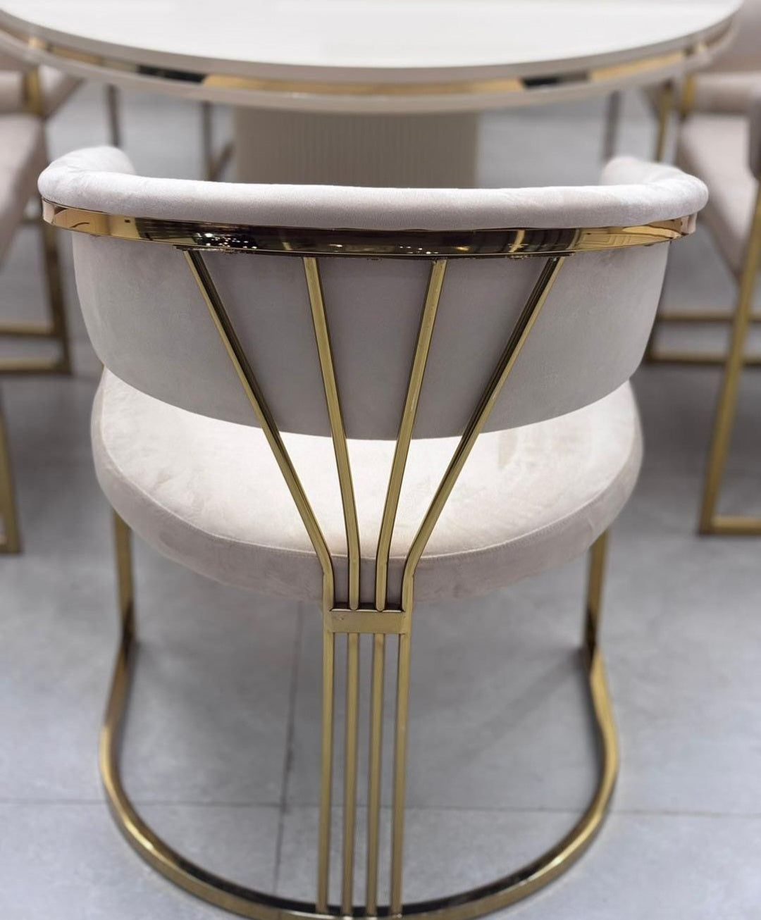 Cavalli luxury gold dining chair