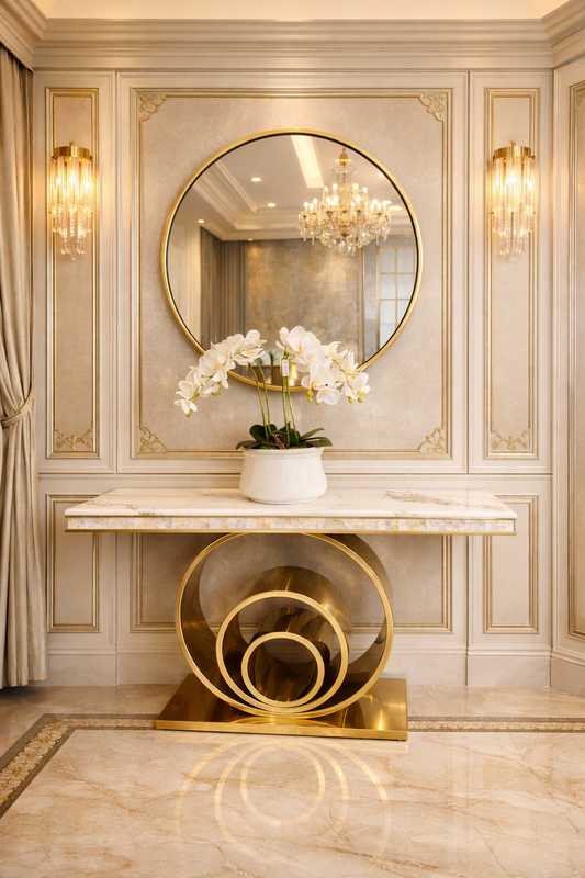 Gold console server table