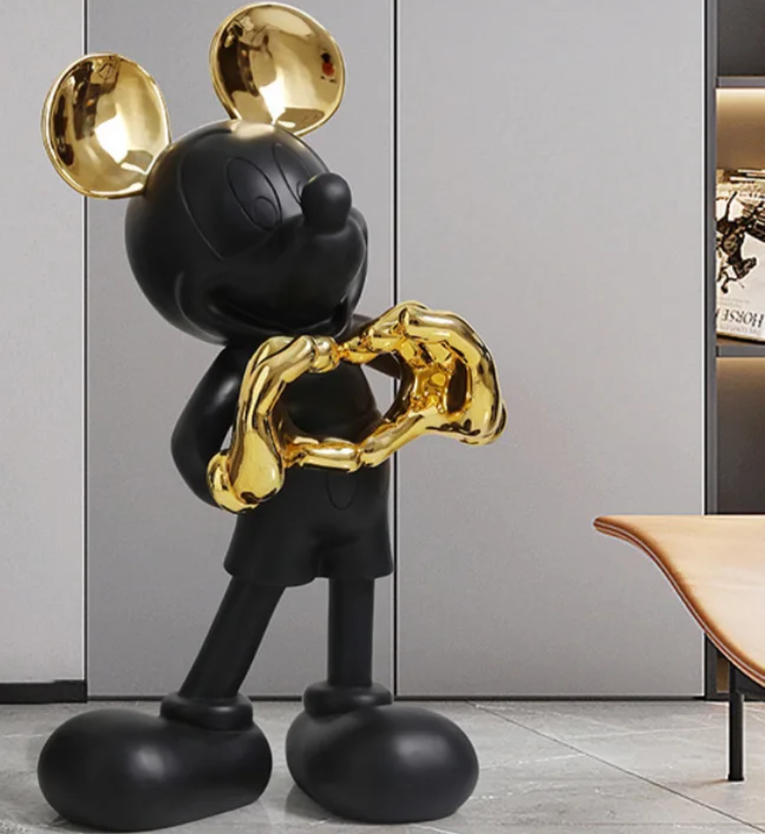Mickey mouse resin sculptures