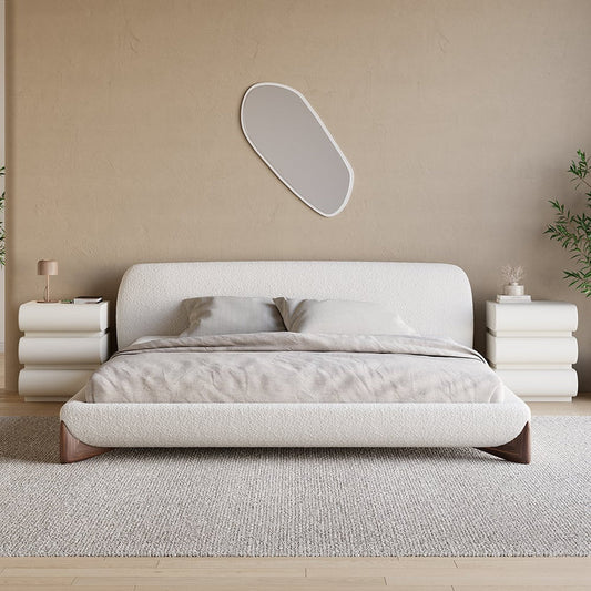 Cream white bedside pedestals