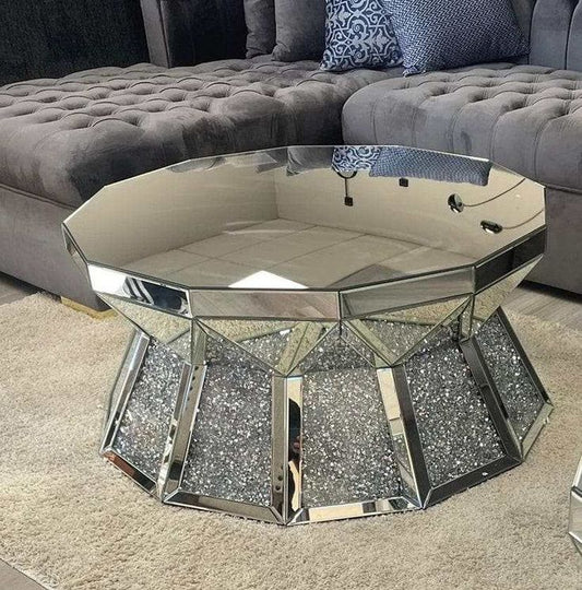 Silver Mirrored coffee table