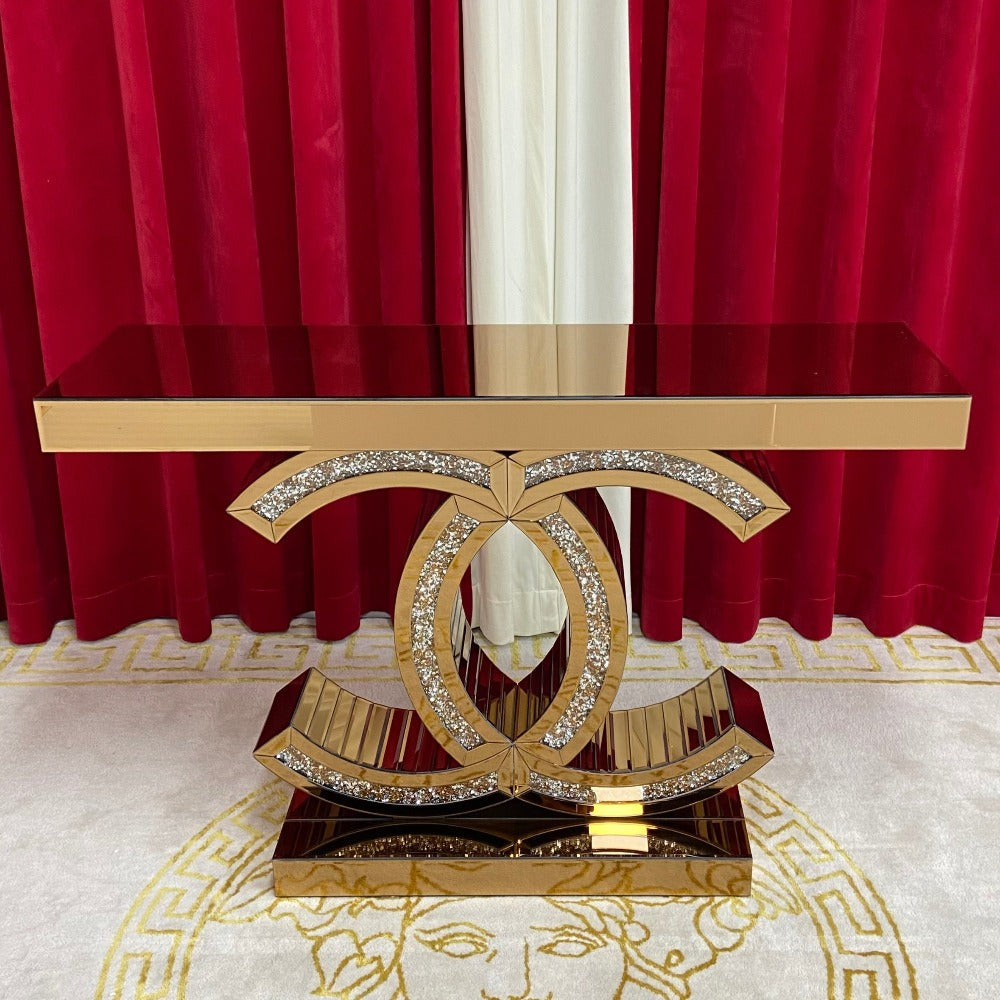 rose gold chanel console