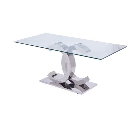 Chanel dining table glass top