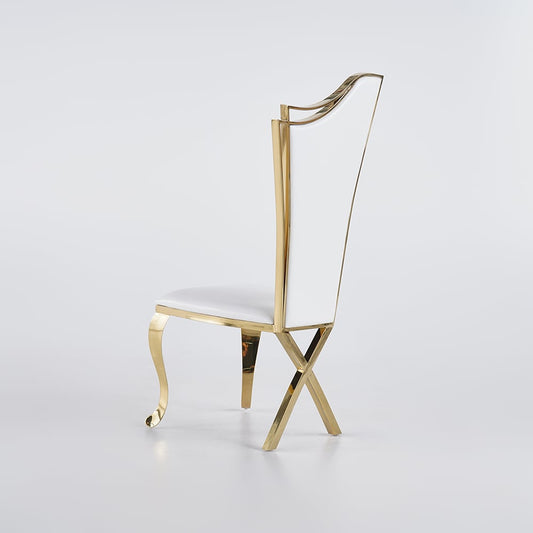 Gold highback dining chair