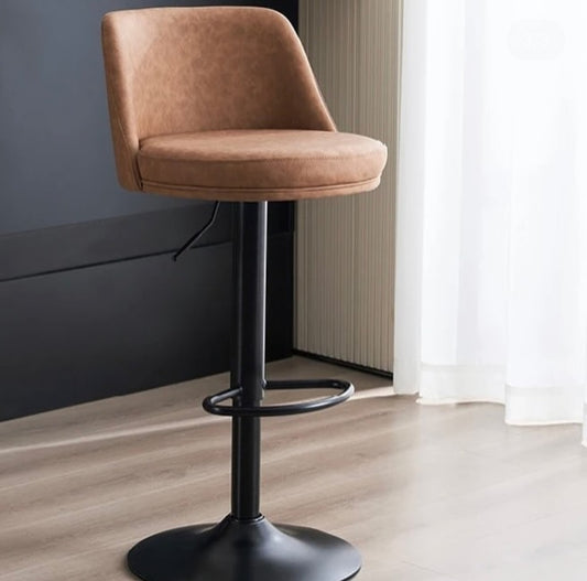 Matte black frame bar chairs