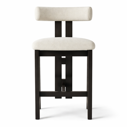 Black and white bar chair