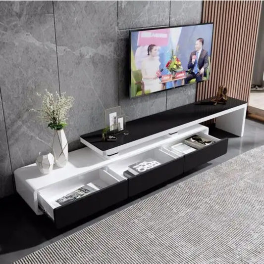 White high gloss tv stand