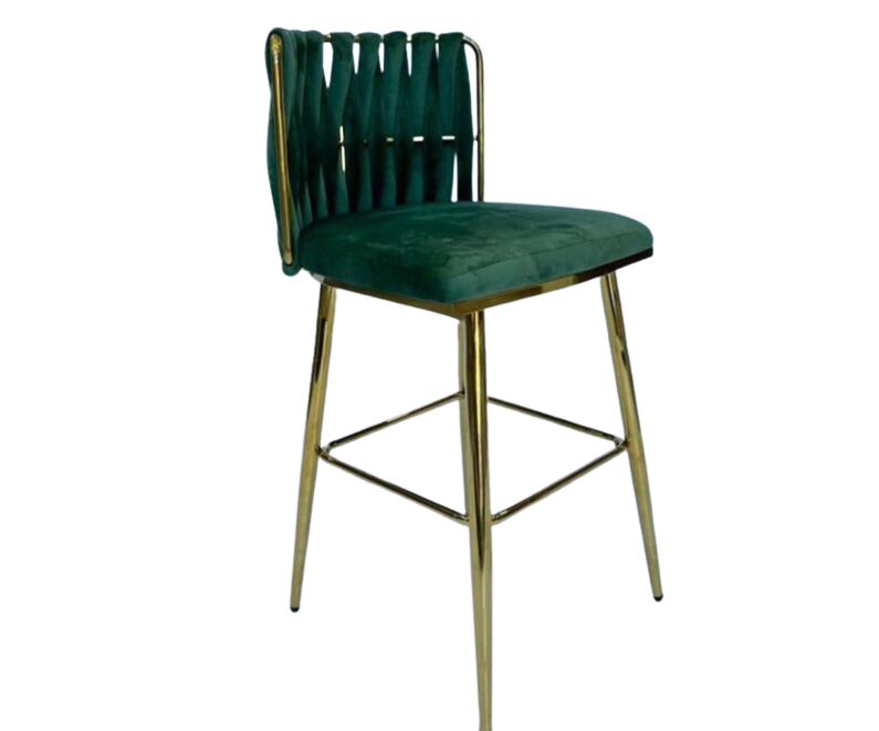GREEN GOLD BAR CHAIR