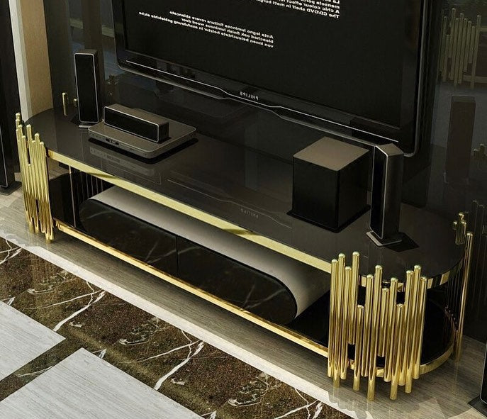 gold tv stand