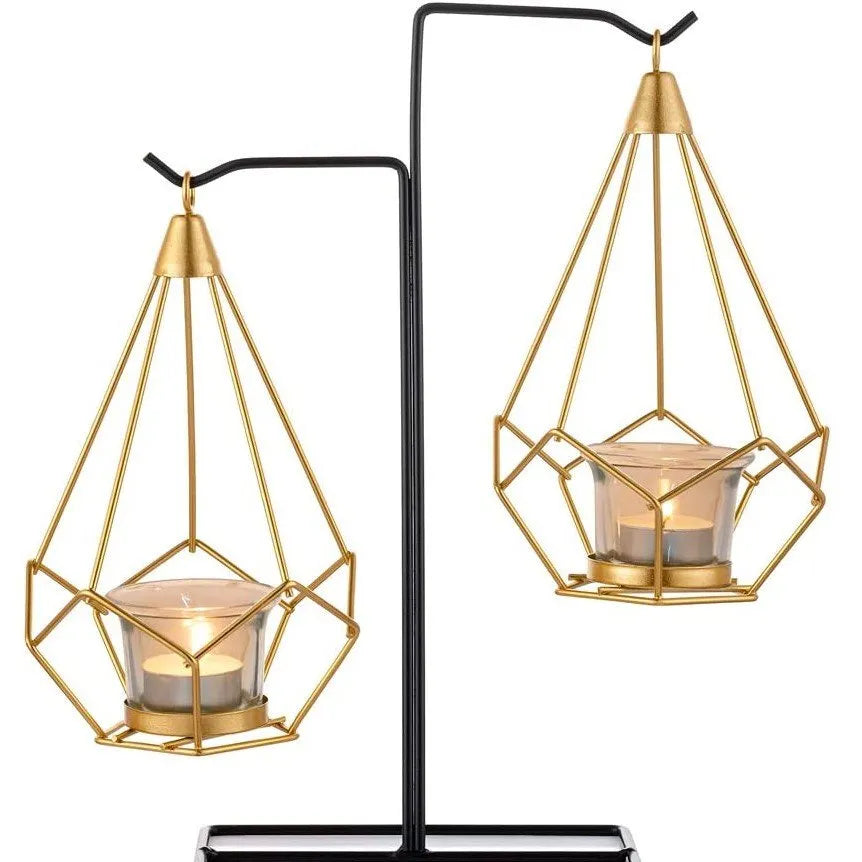 Geometric design candle holder