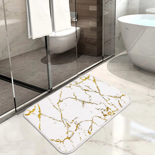Marble bath mats