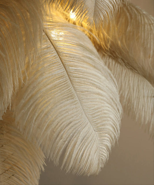 Azura Luxe Feather Floor Lamp