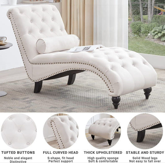 chaise lounger white