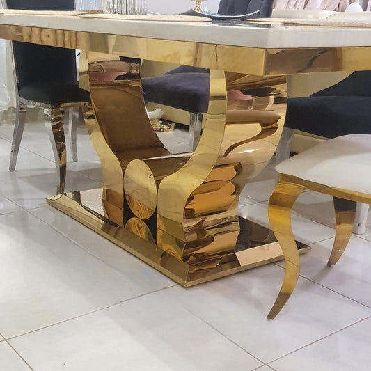 Gold Monaco Dining Table 