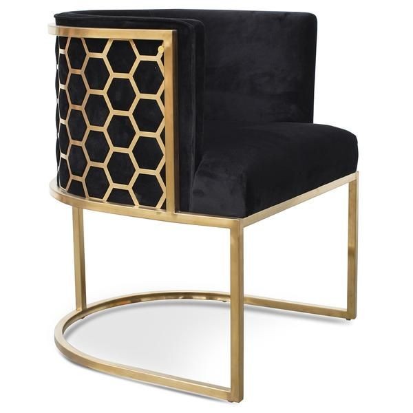 black and gold dining chairs