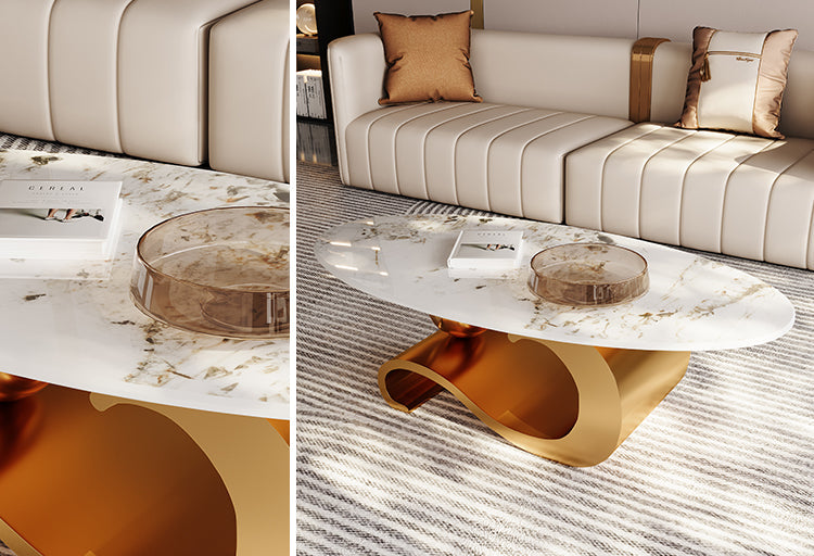 Valerius Curve Luxe Coffee Table- Sale