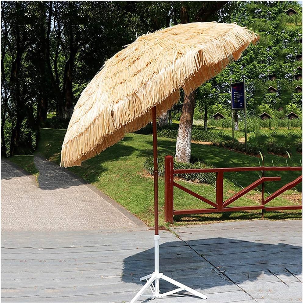 Straw parasol umbrella thatch