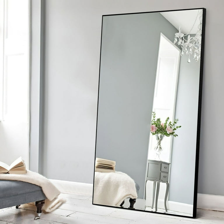 black large standing mirror