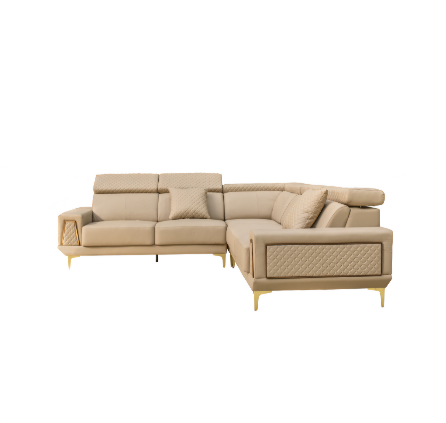 BEIGE LSHAPE COUCH