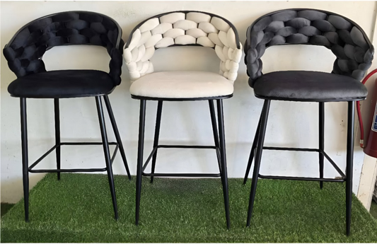 Black frame bar chairs 