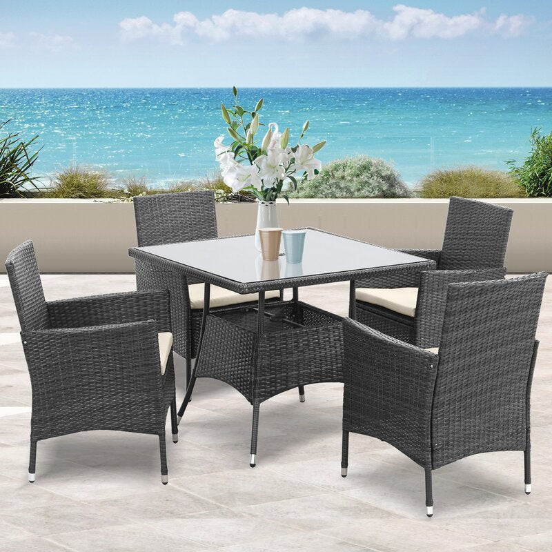 Nova 5-pc outdoor wicker set