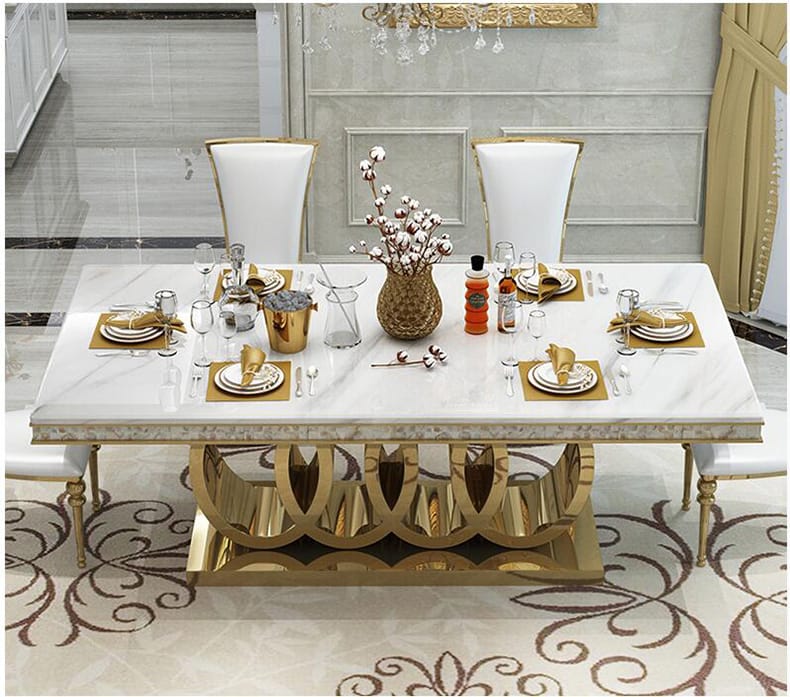 designer gold dining sets