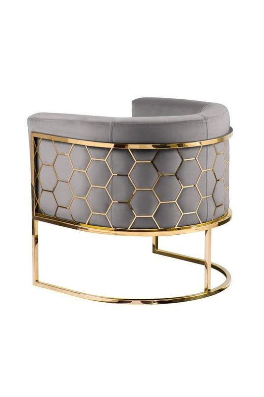 luxury honeycomb gold velvet dining chairs