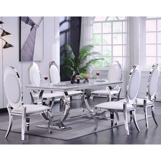 Estafani Marble Dining Set