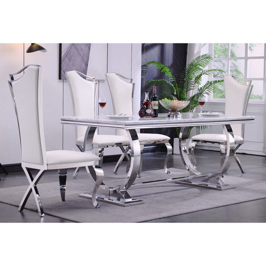 Estafani Marble Dining Set