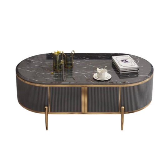 gold and grey coffee table