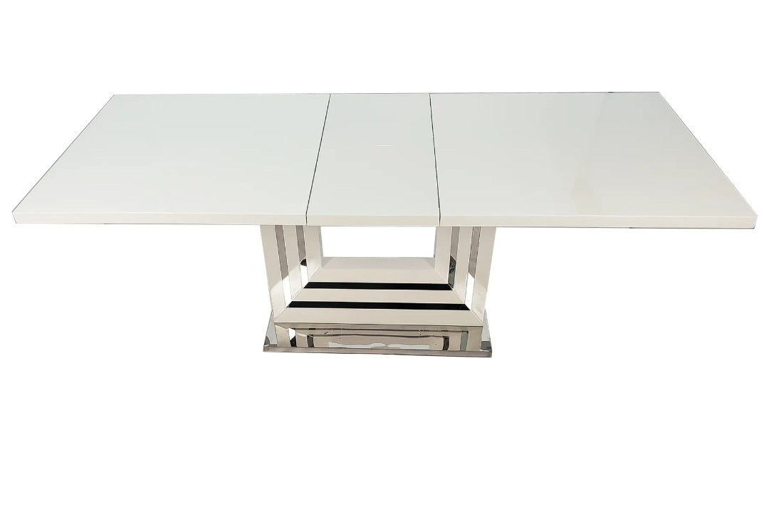 white high gloss dining table 8 seater