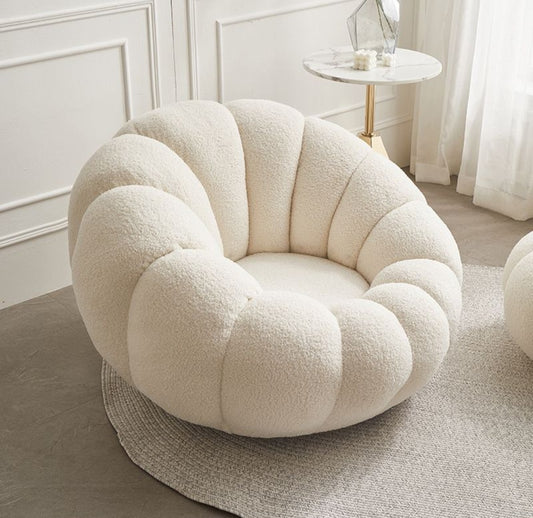 boucle armchair