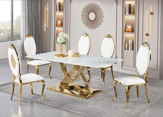 Gold Solaris Dining Set