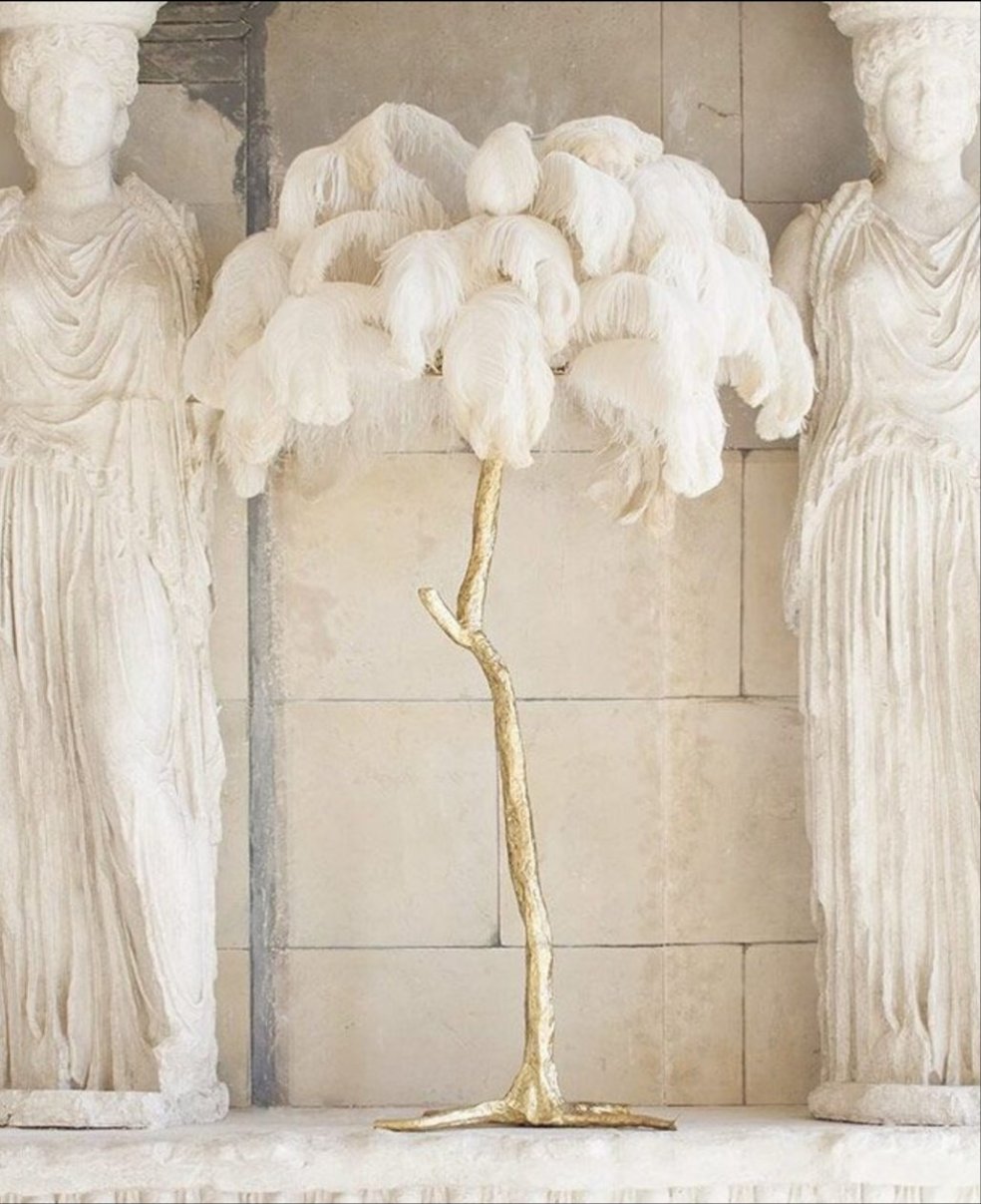 Azura Luxe Feather Floor Lamp