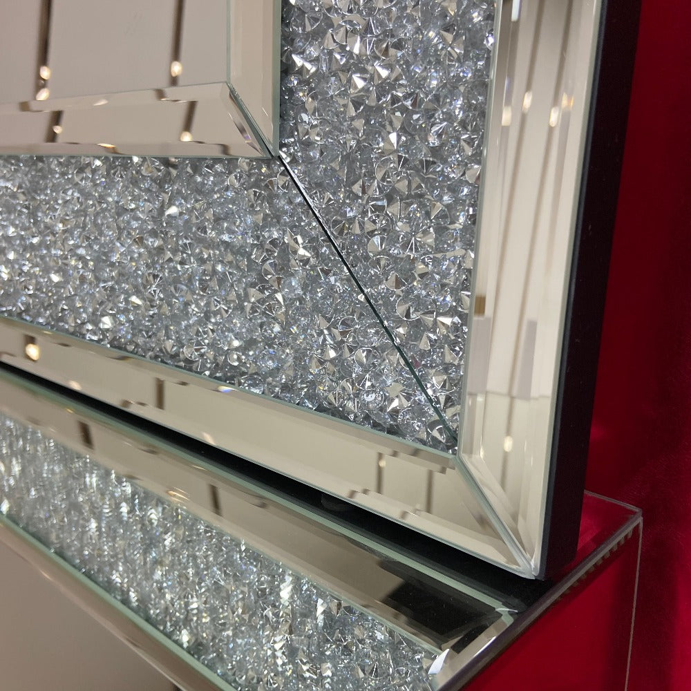 Alberto crushed diamond mirror