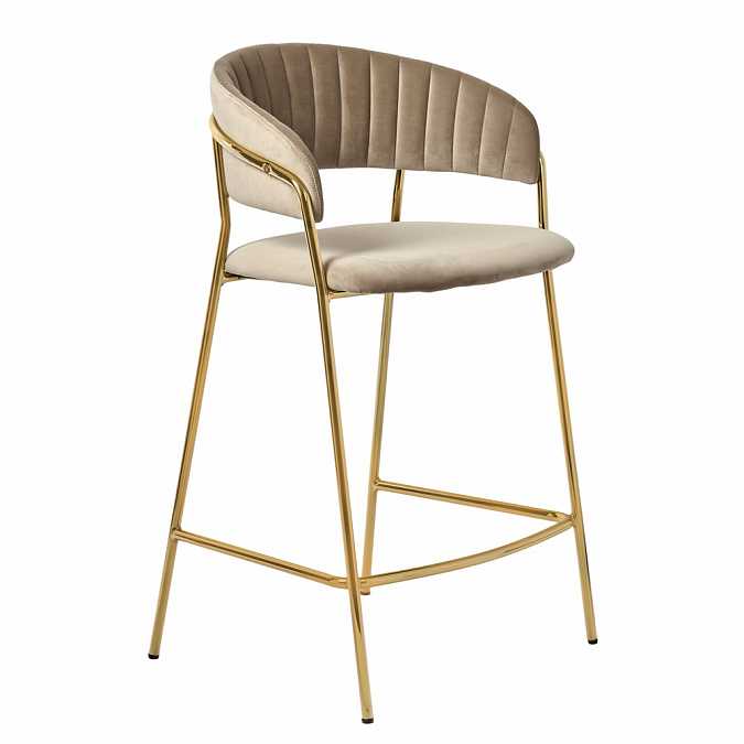 Beige and gold bar chairs 