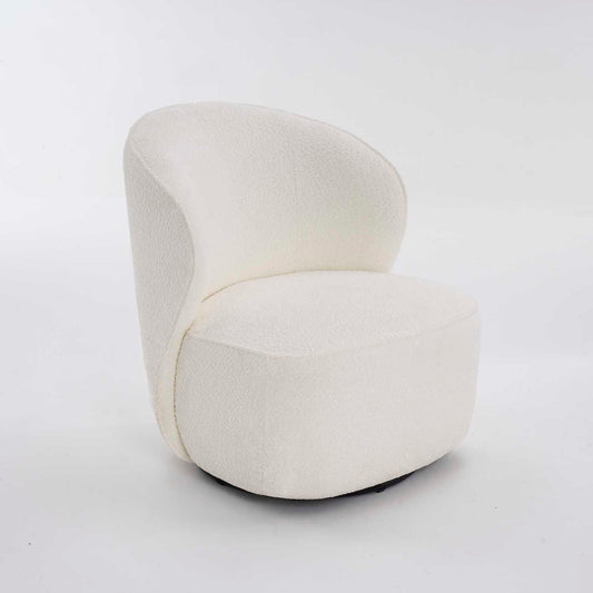 swivel boucle chair