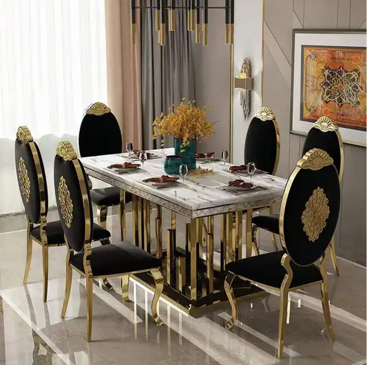 velvet dining chairs black gold