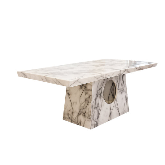 luxury stone marble top dining table